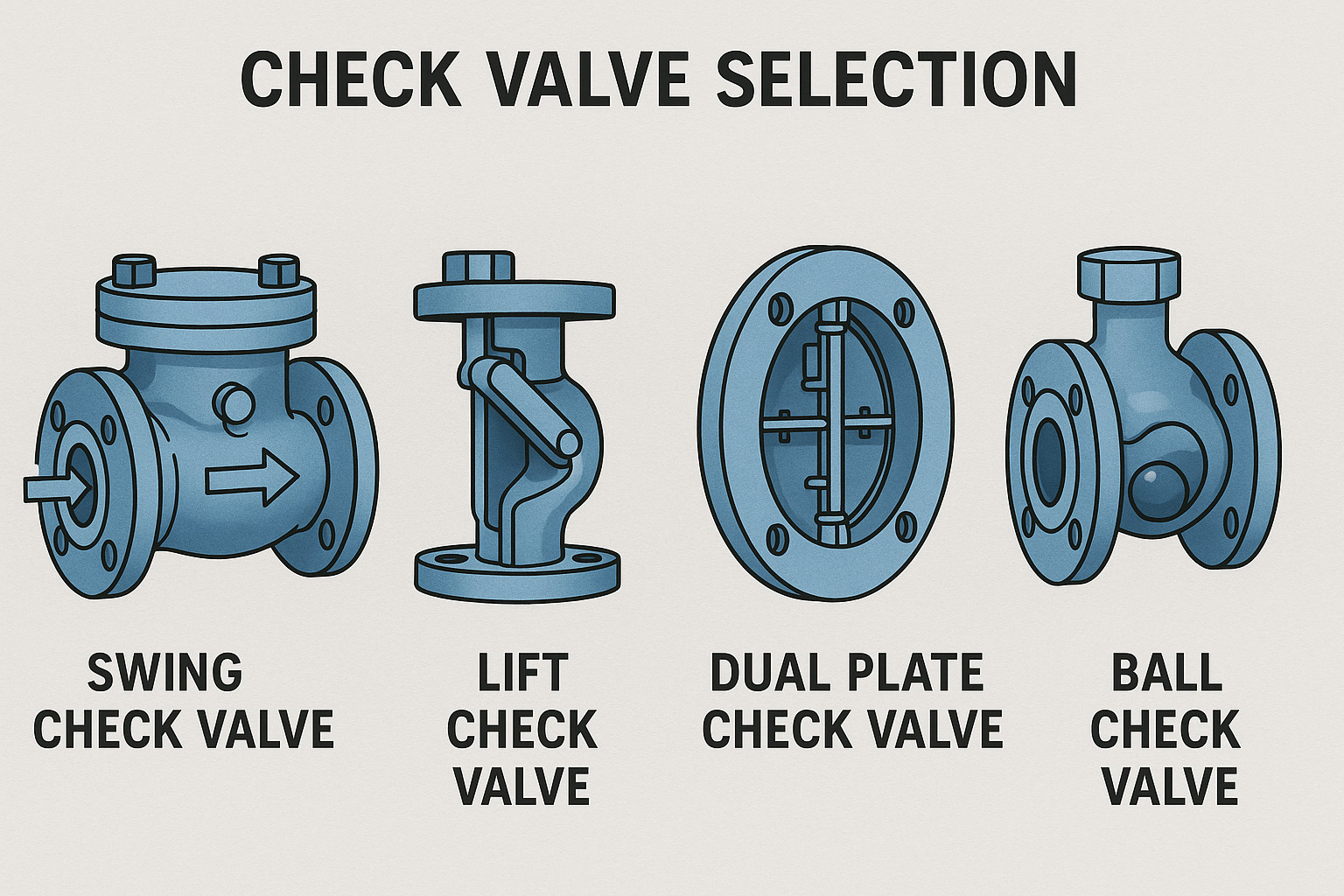 Infographic Check Valve Selection